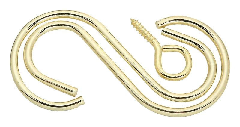 National Hardware N275-123 Extension Hook Kit, 3-1/2 in L, Steel, Brass