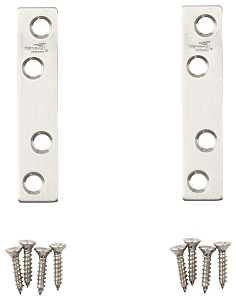 National Hardware N348-367 Mending Brace, 3 in L, 5/8 in W, Stainless Steel, Screw