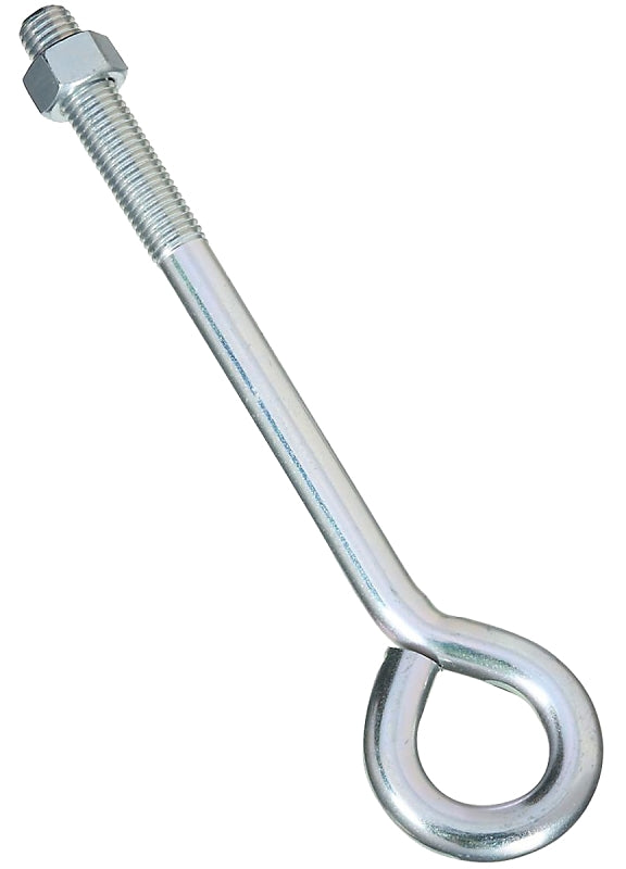 National Hardware N347-740 Eye Bolt, 3/4-10 Thread, Coarse Thread, 3-3/4 in L Thread, 1-1/2 in ID Dia Eye, Steel, Zinc