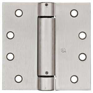 National Hardware N350-801 Spring Hinge, Cold Rolled Steel, Satin Nickel, Fixed Pin, 37 lb