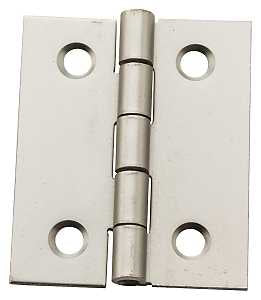 National Hardware N211-014 Decorative Broad Hinge, 1-1/2 in H Door Leaf, 1/32 in Thick Door Leaf, 1-1/2 in H Frame Leaf