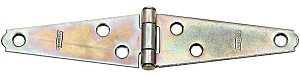 National Hardware N127-431 Strap Hinge, 2.84 in, 0.056 in Thick Leaf, 1-3/16 in W Frame Leaf, 5-11/16 in, Steel, Zinc