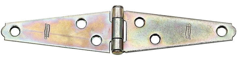 National Hardware N127-431 Strap Hinge, 2.84 in, 0.056 in Thick Leaf, 1-3/16 in W Frame Leaf, 5-11/16 in, Steel, Zinc