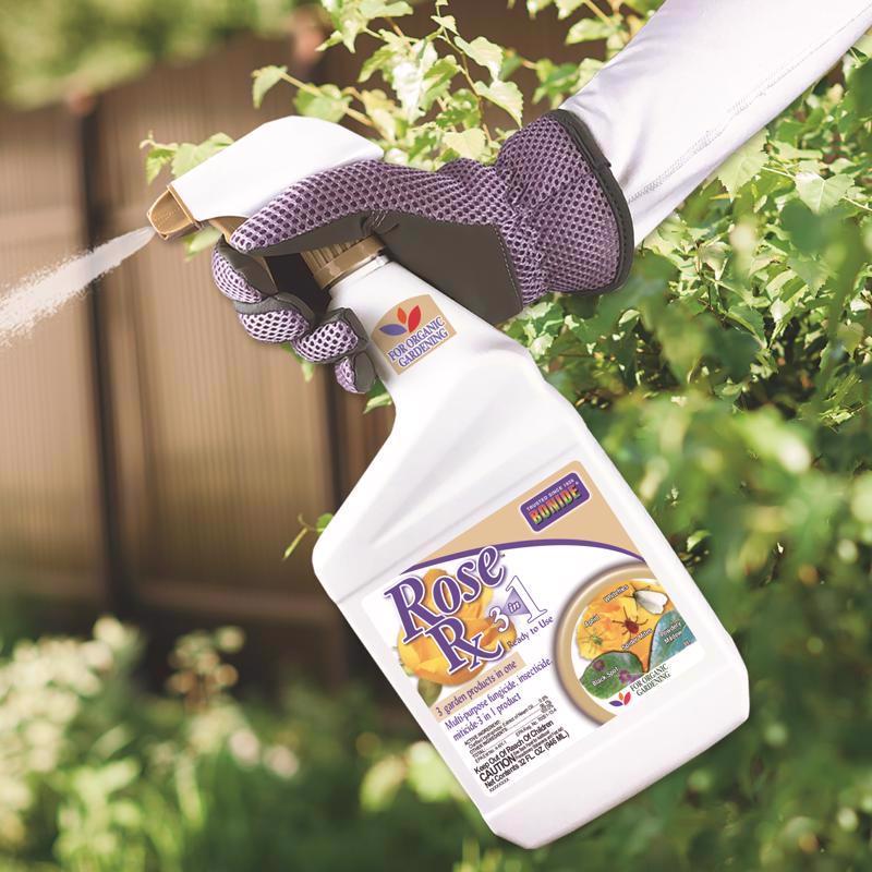 Bonide 897 Insecticide/Miticide/Fungicide, Liquid, Spray Application, 1 qt Bottle