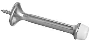 National Hardware N325-696 Door Stop, 3 in Projection, Die-Cast Zinc/Rubber, Satin Nickel