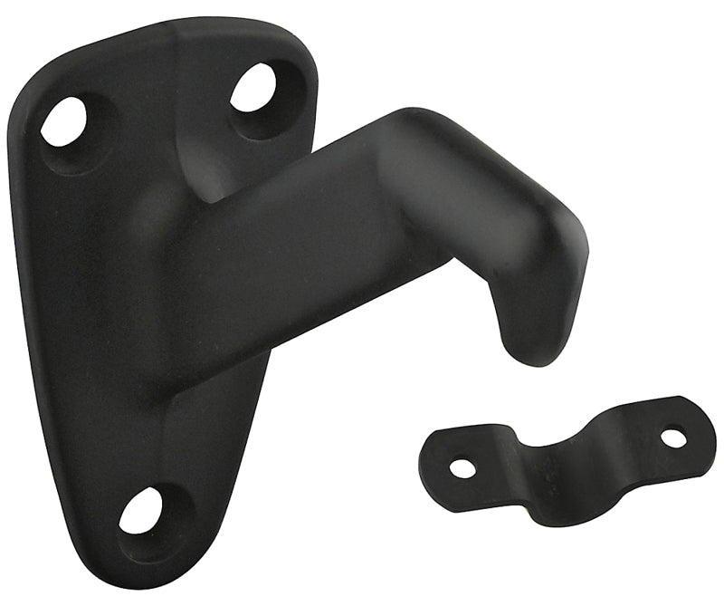 National Hardware N330-738 Handrail Bracket with Strap, 250 lb, Zinc, Oil-Rubbed Bronze