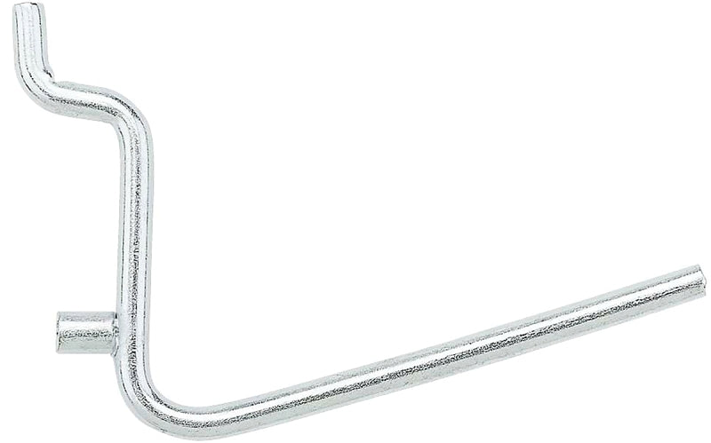 National Hardware N180-001 Series Peg Hook, 2-1/2 in L Dimensions, 2-1/2 in, 1/8, 1/4 in Opening, Steel, Zinc, 5/PK