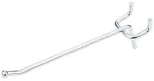 National Hardware N180-011 Series Peg Hook, 4 in L x 1 in W Dimensions, 4 in, 1/8, 1/4 in Opening, Steel, Zinc, 3/PK