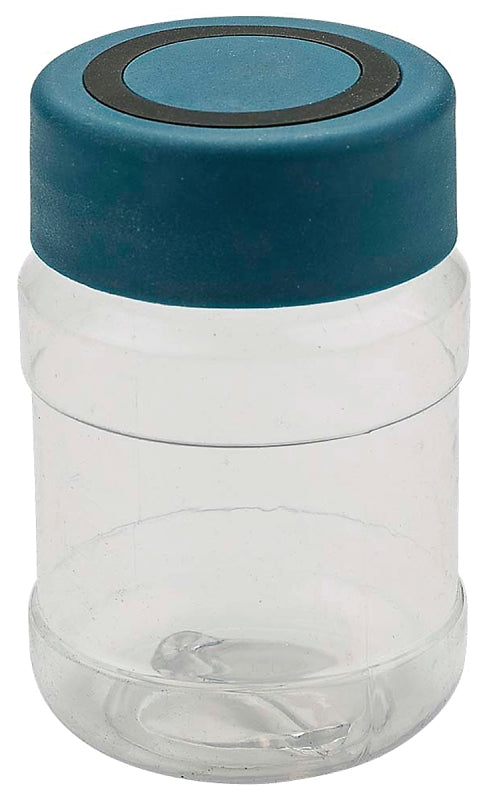National Hardware N112-098 Magnetic Jar, Plastic, Clear Blue