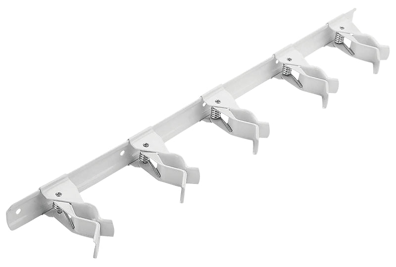 National Hardware N112-078 Tool Storage Clip, 5-Compartment, Steel, White
