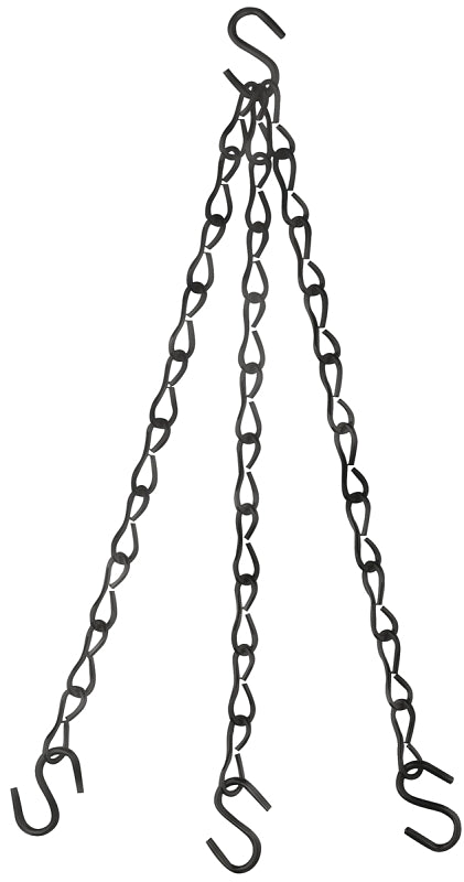 National Hardware N275-024 Flower Plant Chain, 18 in L, Steel, Black