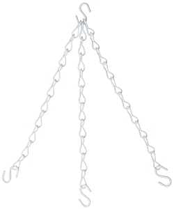 National Hardware N275-040 Flower Plant Chain, 18 in L, Steel, White