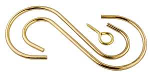 National Hardware N275-172 Extension Hook Kit, 6 in L, Steel, Brass