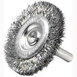 Weiler 36416 Wire Wheel Brush, 4 in Dia, 1/4 in
