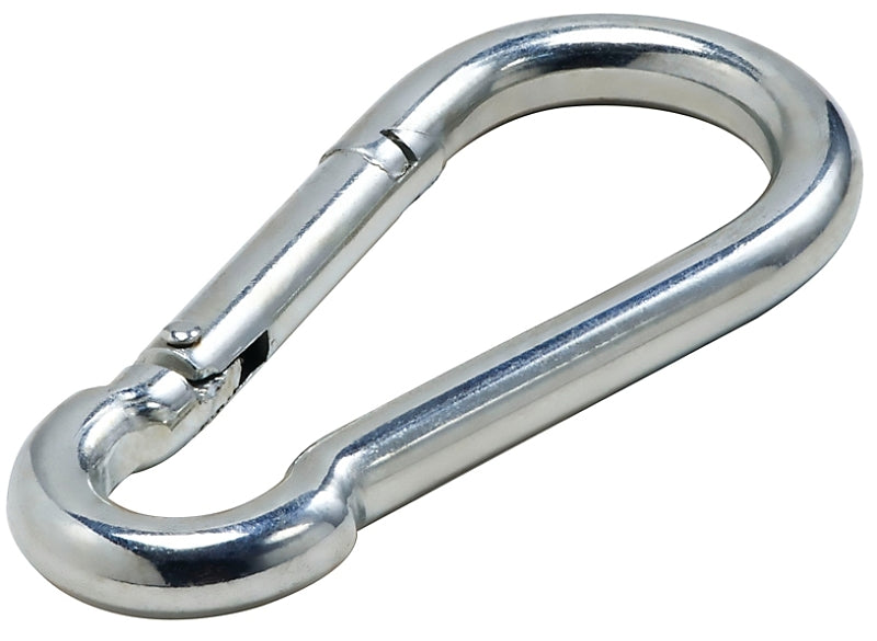 National Hardware 3112BC Series N830-308 Interlocking Spring Snap, 738 lb Working Load, Steel, Zinc-Plated