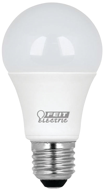 Feit Electric A800/830/10KLED/10/RP LED Bulb, General-Purpose, A19 Lamp, 60 W Equivalent, E26 Medium Lamp Base, Non-Dimmable