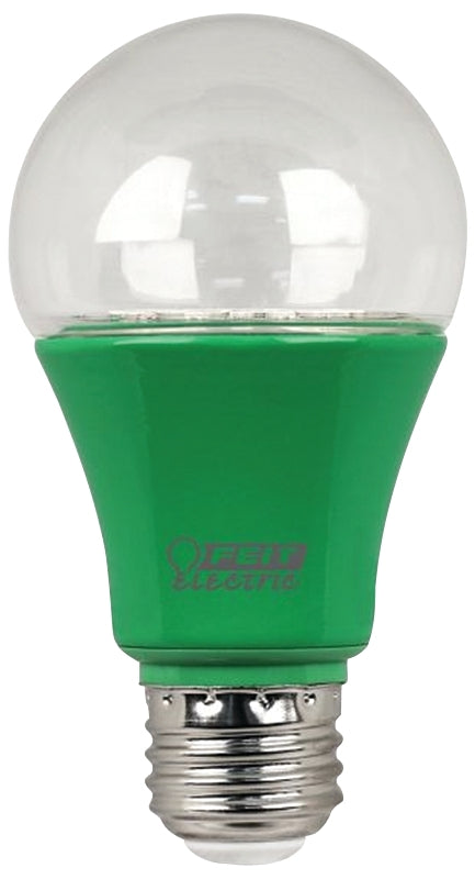 Feit Electric A19/GROW/LEDG2 LED Bulb, General-Purpose, A19 Lamp, E26 Lamp Base, Green