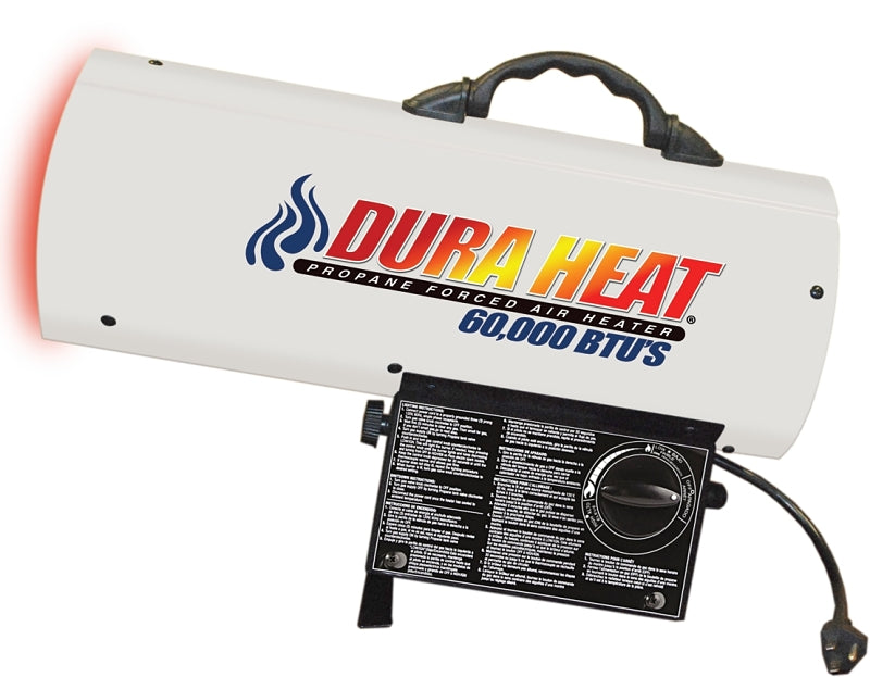 Reddy Heater Forced Air Heater, LP, Operates on 20 lb LP tank, 60,000 BTU, 1500 sq-ft Heating Area, 99% Efficency