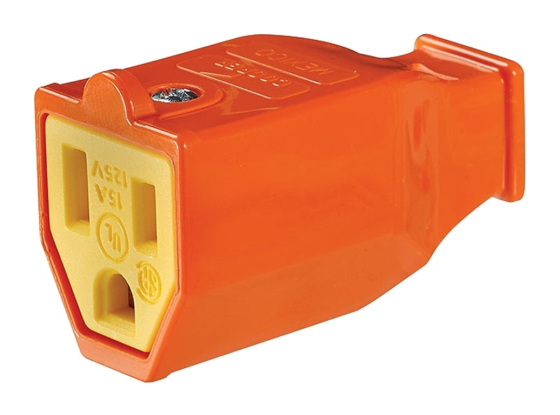 Eaton Wiring Devices BP993O Electrical Connector, 2 -Pole, 15 A, 125 V, NEMA: NEMA 5-15