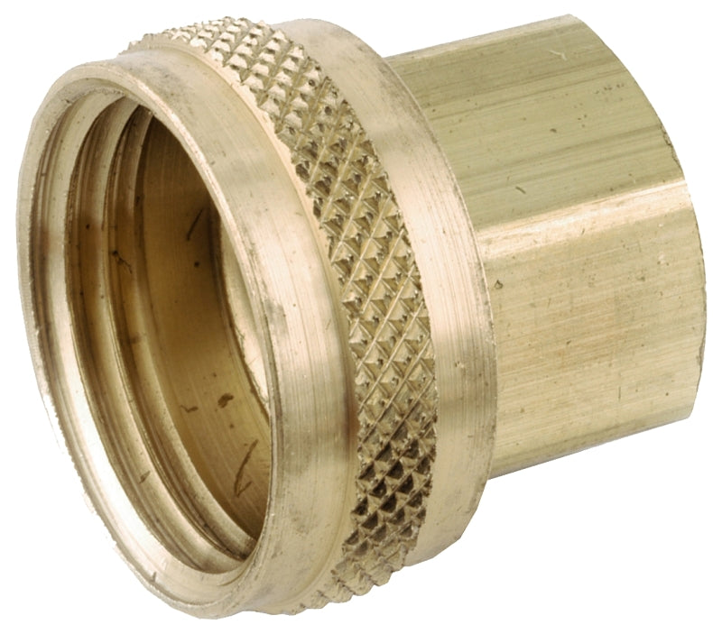 Anderson Metals 757401-1208 Garden Hose Swivel Coupling, 3/4 in FHP X 1/2 IN FIP, Brass