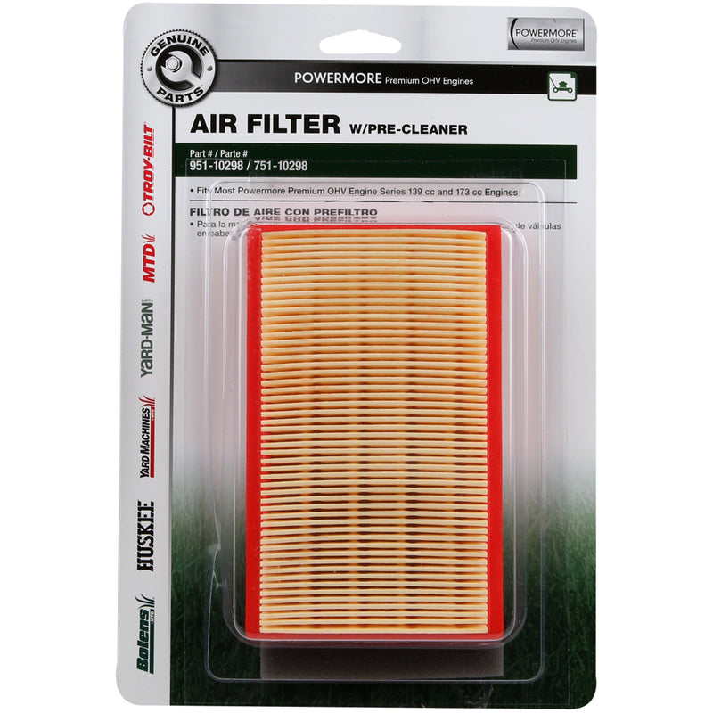 MTD Genuine Parts Air Filter For 1P61LO, 1P61PO, 1P65FU, 1P65FUA, 1P65FUA, 1P65LH, 1P65LHA, 1P65MO,