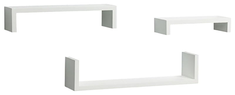 Knape & Vogt 243-WT Series Ledge Kit, White, 40 lb, 3-Shelf, Wood, Pack of 4
