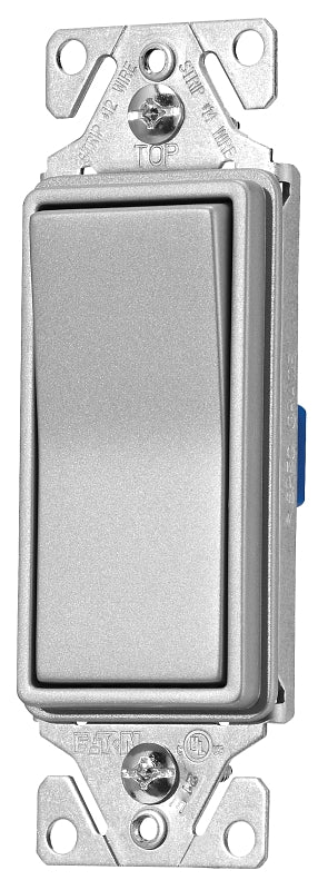 Eaton Wiring Devices 7500 Series 7503SG-K-L Rocker Switch, 15 A, 120/277 V, 3-Way, Pack of 4