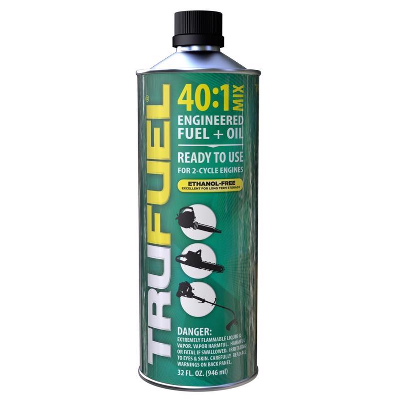 TruFuel Ethanol-Free 2-Cycle 40:1 Engineered Fuel and Oil 32 oz, Pack of 6