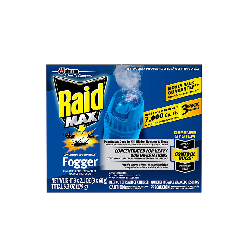 Raid MAX Insect Killer Aerosol 2.1 oz, Pack of 6