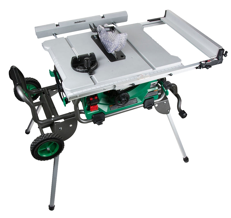 Metabo HPT C10RJSM Table Saw, 120 VAC, 15 A, 10 in Dia Blade, 5/8 in Arbor, 35 in Rip Capacity Right