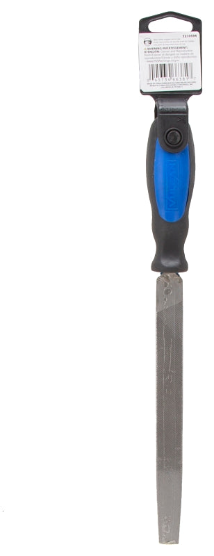 Vulcan JL-F003 File, Half-Round Profile, Half-Round Pattern, Double-Cut Cut, 3/4 in W Blade, Cushion Grip Handle