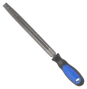 Vulcan JL-F003 File, Half-Round Profile, Half-Round Pattern, Double-Cut Cut, 3/4 in W Blade, Cushion Grip Handle