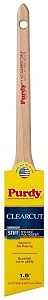 Purdy 144080115 Paint Brush, 1-1/2 in W, Angular Brush, Nylon/Polyester Bristle, Rat Tail Handle