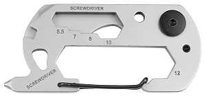 Hy-Ko KC619 Key Chain, 12-in-1, Clip-On, Pack of 5