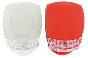 Hy-Ko KC631 LED Bike Light, Red/White, Pack of 5