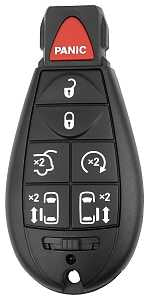 Hy-Ko 19CHRY856S Key Fob Shell, 7 -Button
