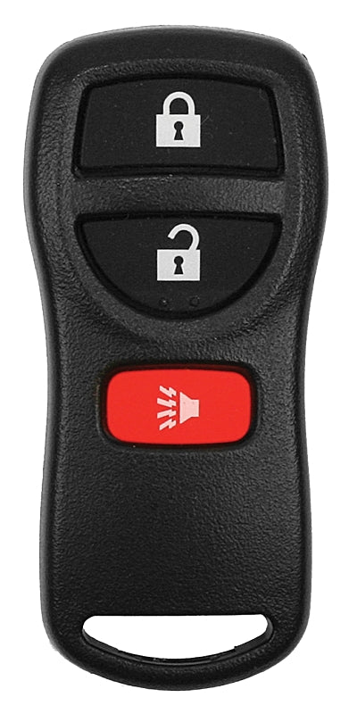 Hy-Ko 19NIS900F Key Fob Remote, 3 -Button, Plastic, Black