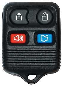 Hy-Ko 19FORD800S Key Fob Shell, For: Ford Vehicle Remote, 4-Button, Plastic, Black