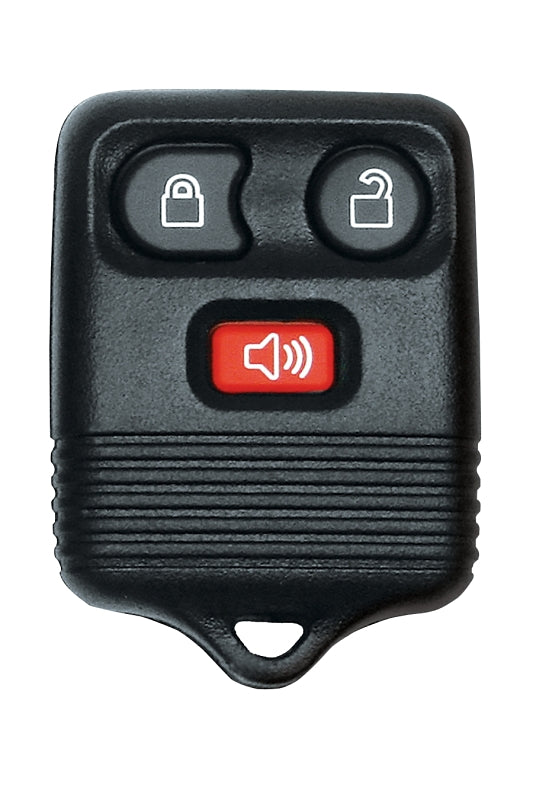 Hy-Ko 19FORD801S Key Fob Shell, 3-Button, Plastic, Black