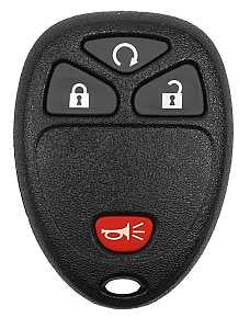 Hy-Ko 19GM907F Key Fob, 4-Button, Plastic