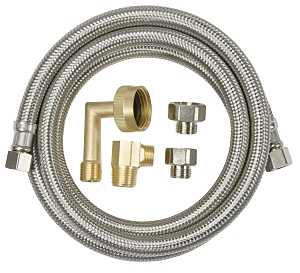 Keeney PP25860 Dishwasher Supply Line, Stainless Steel, 60 in L Dimensions