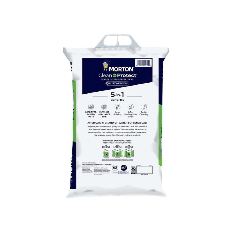 Morton Rust Remover Water Softener Salt Pellets 40 lb