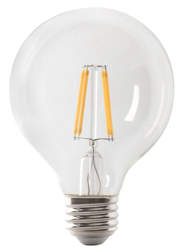 Feit Electric BPG2540/927CA/FIL Filament LED Bulb, Globe, G25 Lamp, 40 W Equivalent, E26 Medium Lamp Base, Dimmable