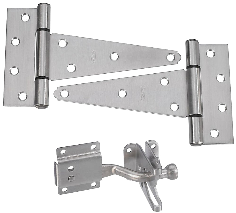 National Hardware DPV875 Series N343-434 Gate Kit, Stainless Steel, Silver, 3-Piece