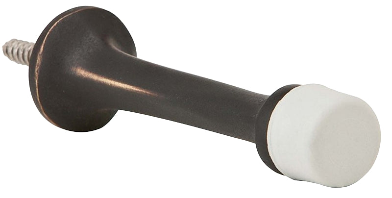 Schlage Ives Series 61MB10B Base Door Stop, 7/8 in Dia Base, 3-1/8 in Projection, Brass, Bronze