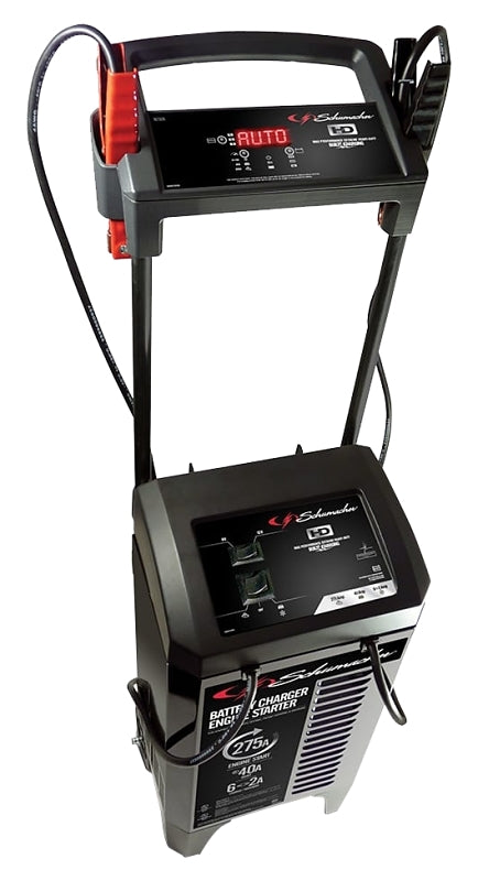 Schumacher SC1326 Battery Charger/Engine Starter, 12.7 A Continuous, 49 A Intermittent Input, 6/12 V Output, AGM Battery