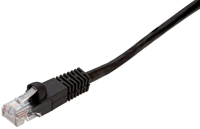 Zenith PN10506EB Network Cable, 50 ft L, Cat6e Category Rating, Black Sheath