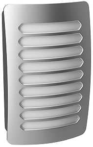 AmerTac Louver Decoplug NL-DPLV-N Night Light, 2.75 in W x 1.35 in D x 4.5 in H Dimensions, Nickel Fixture, 120 V, 0.9 W