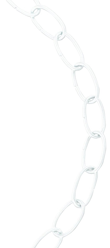 Baron 4002 Decorator Chain, White, #10, 40 ft L, 45 lb Working Load
