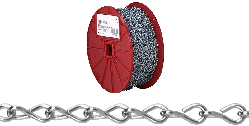 Baron 7273 Sash Chain, #35, 100 ft L, Steel, Zinc
